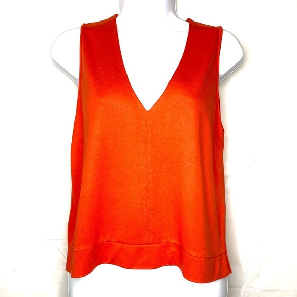 Zara Sleeveless Tank Top Orange - S - Picture 1 of 10